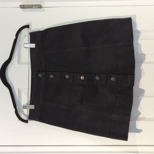 Black JCrew Denim A-Line Skirt